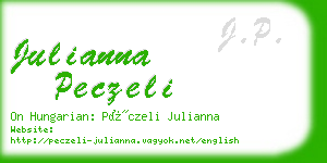 julianna peczeli business card